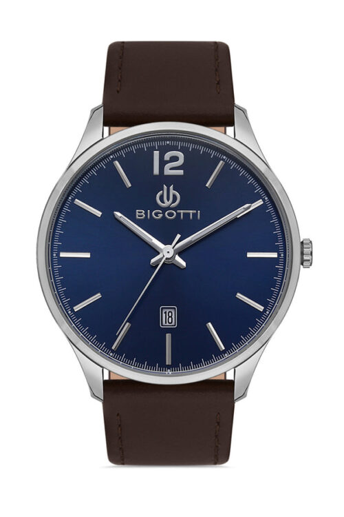 BIGOTTI NAPOLI MENS LEATHER STRAP WATCH - BG.1.10308-5 - Image 3