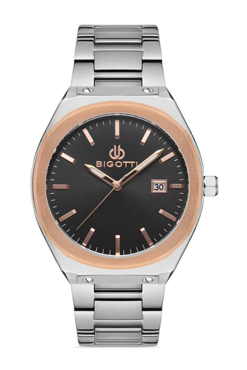 BIGOTTI NAPOLI MENS STAINLESS STEEL STRAP WATCH - BG.1.10323-3 - Image 5