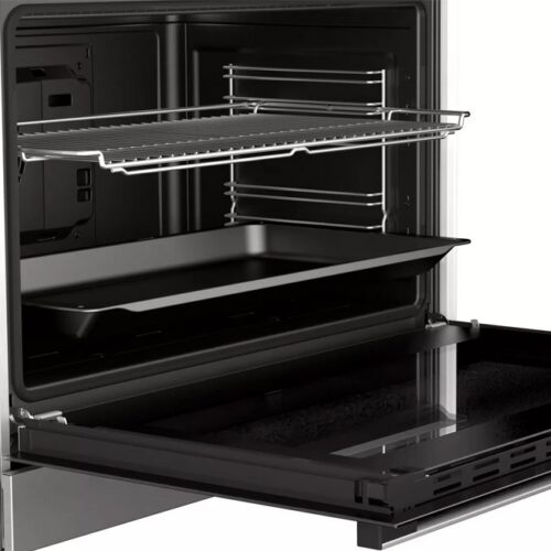 BOSCH 4x Gas + 1 x WOK, 1 Hand Ignition/Sword black knobs, Flame failure safety device, HD Cast Iron Pan Supports , Cooling Fan, Ribbed cavity (net 125L) - Image 5