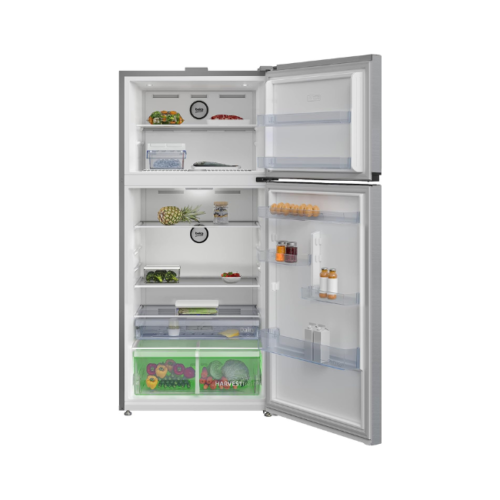 Beko 650 ltr Top mount Refrigerator 187x83 cm, NeoFrost Dual Cooling, ProSmart Inverter Compressor, No-frost-RDNE850X, Titanium Inox, 1 Year Warranty - Image 3