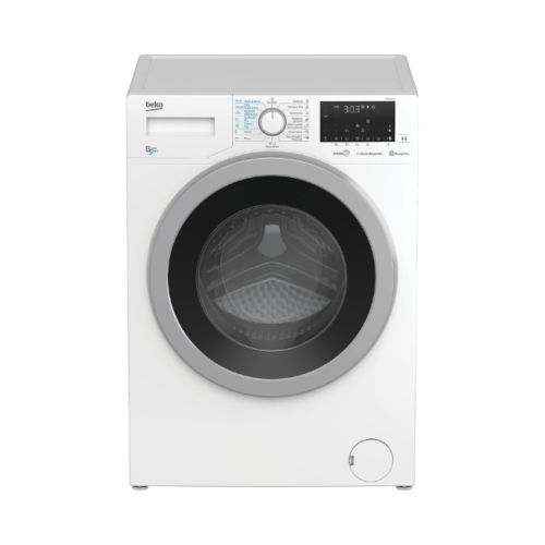 Beko Front Load Free Standing Washer & Dryer 8 kg/5 kg,1200Rpm,white color,ProSmart inverter,HTV8636XS, 1 Year Manufacturer Warranty - Image 2