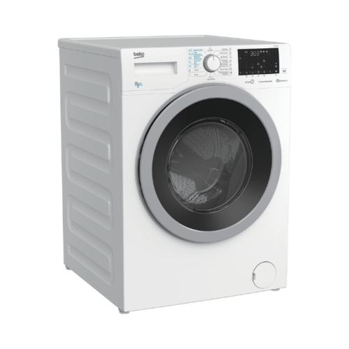Beko Front Load Free Standing Washer & Dryer 8 kg/5 kg,1200Rpm,white color,ProSmart inverter,HTV8636XS, 1 Year Manufacturer Warranty
