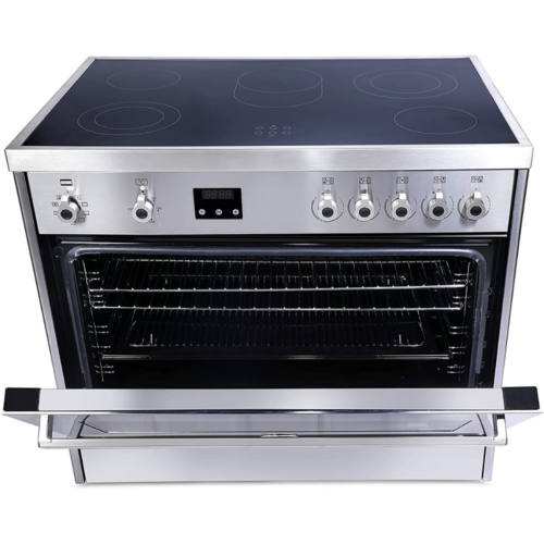 Bertazzoni 90x60 Ceramic Cooker, PRO905VMFELXC - Image 3