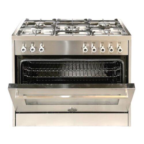 Bertazzoni 90x60 CM Cooker, 5 Gas Burners, Multi function Electric Oven, Stainless Steel, PRO905MFELXE - Image 3