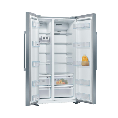 Bosch-Refrigerator side by side, 616l, Stainless Steel, KAN93VL30M