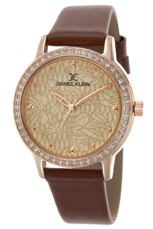 DANIEL KLEIN PREMIUM WOMENS LEATHER STRAP WATCH - DK.1.12498-3 - Image 3