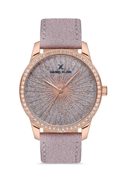 DANIEL KLEIN TRENDY WOMENS LEATHER STRAP WATCH - DK.1.12539-2 - Image 3