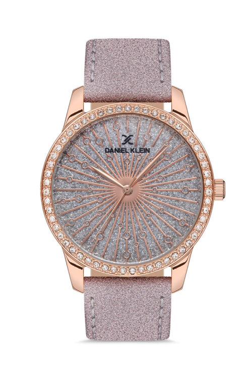 DANIEL KLEIN TRENDY WOMENS LEATHER STRAP WATCH - DK.1.12539-2 - Image 5