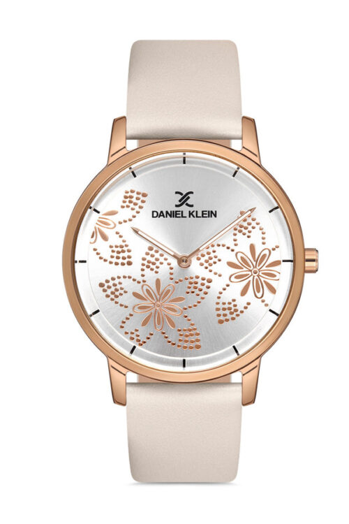 DANIEL KLEIN TRENDY WOMENS LEATHER STRAP WATCH - DK.1.12896-3 - Image 3