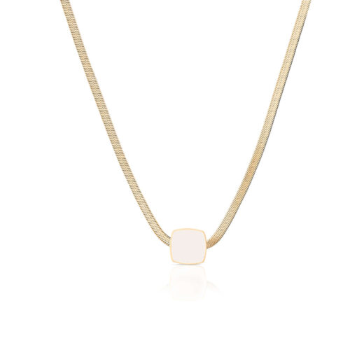 DANIEL KLEIN WOMEN GOLD/WHITE NECKLACE - DKJ.2.4008-4 - Image 7
