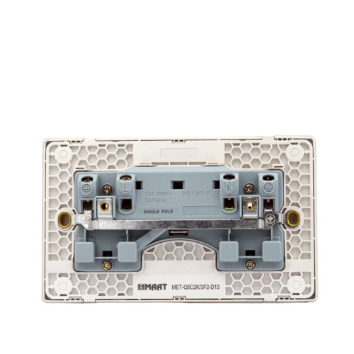 Double Switch Socket with Indicator - Image 2