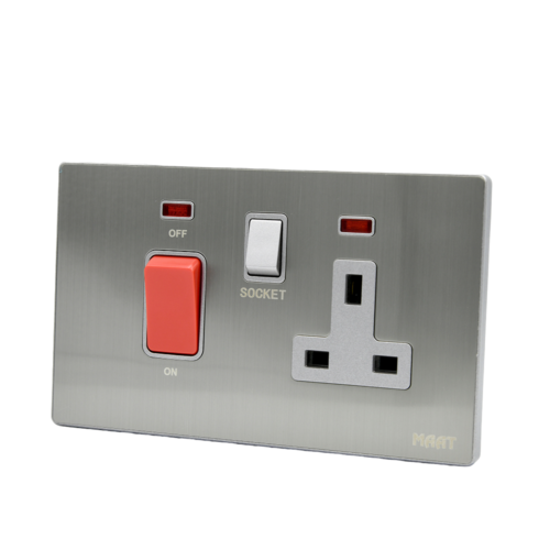 Cooker Control Unit with Socket and Indicator