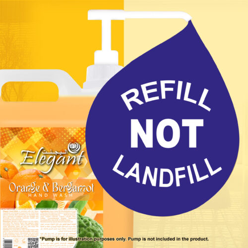 Elegant 5 Liter Orange & Bergamot Hand Wash Refill - Image 3