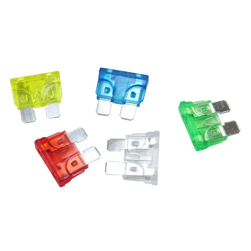 Standard Medium Size Blade Fuse 100pcs 10A 15A 20A 25A 30A Assortment Set for Car Truck Motor ATM Box, - Image 2