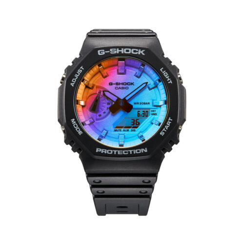 G-SHOCK MENS CASIOAK IRIDESCENT COLOR SERIES WATCH - GA-2100SR-1ADR - Image 6