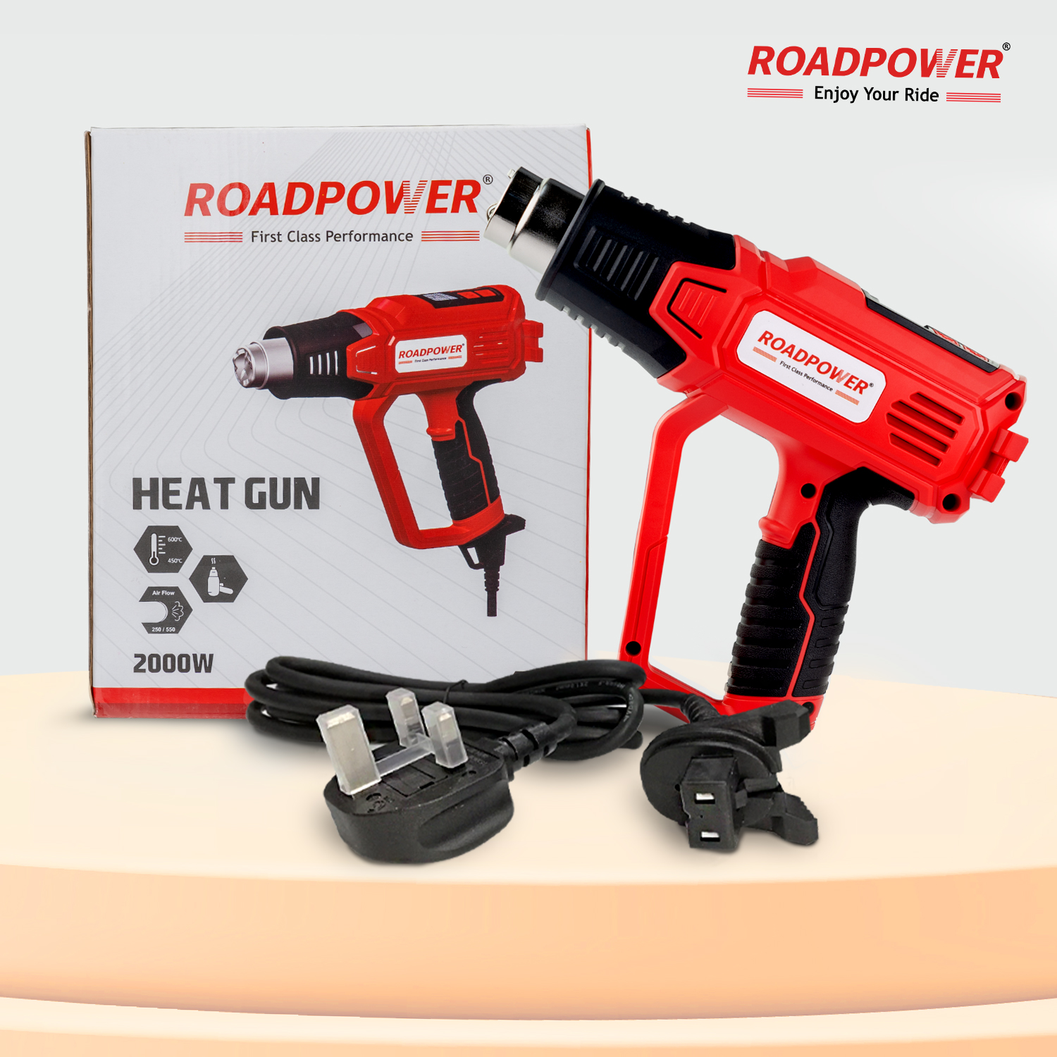 HEATGUN_02jpg ROADPOWER Heat Gun 2000W, 450?C-600?C - Image 1