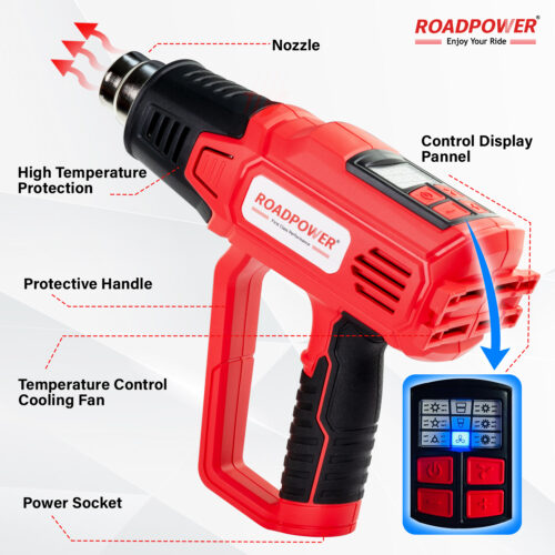 ROADPOWER Heat Gun 2000W, 450?C-600?C - Image 2