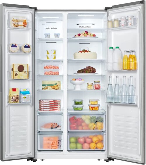 Hisense 670 Liter Refrigerator Side By Side A+ Energy Efficiency Silver Model RS670N4ASU -1 Years Full & 5 Years Compressor Warranty. - Image 6