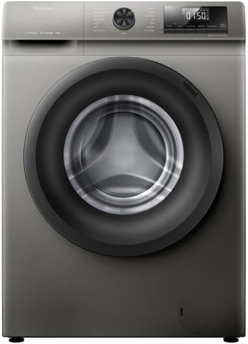 Hisense 8KG Front Loading Washing Machine 1200 RPM,With Pause & Add, Drum Clean, Colour Titanium Gray, Inverter model WFSQ8012VMT - Image 2