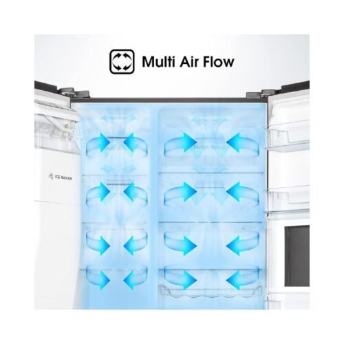HisenseRS696N4IBGU-TwoDoorSidebySide696LFridgeMultiAirFlowIceWaterDispenserInverter91x686x1793cmLxWxHSilver1YearFull5YearsCompressorWarranty-seven-wonder-833jpg - Tradedubai.ae Wholesale B2B Market - Tradedubai.ae Wholesale B2B Market