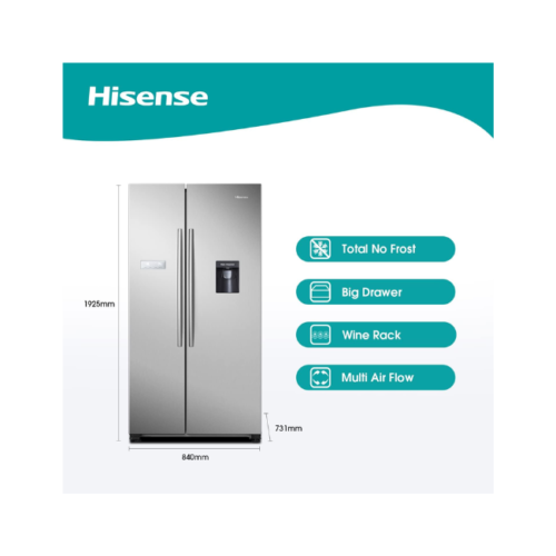 HisenseRs741N4WsuTwoDoorSideBySide741LFridgeMultiAirFlowWineRack982X78X1877CmLxwxhSilverMin1yearmanufacturerwarranty-seven-wonder-881png - Tradedubai.ae Wholesale B2B Market - Tradedubai.ae Wholesale B2B Market