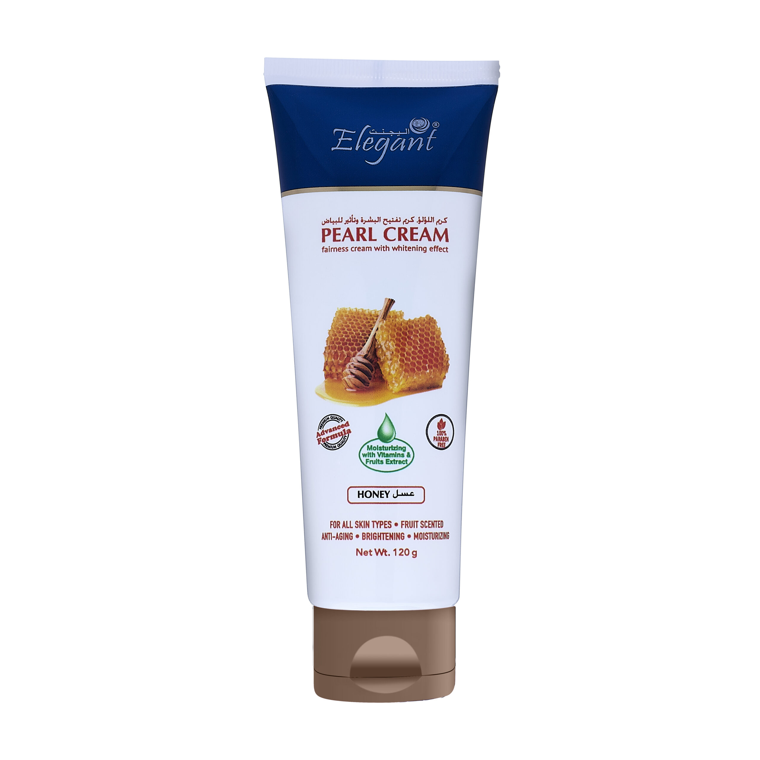 Honey-120g-FRONTjpg 120g Elegant Pearl Natural Honey Whitening Cream Is A Premium Quality Skincare Product Designed To Provide Multiple Benefits For All Skin - Image 1