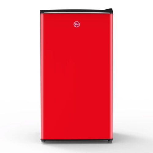 Hoover 118 Liters Single Door Refrigerator, Compact Small Size Free Standing Fridge, Best for Mini Bar, Home, Office, Bedroom, Kids Room, Red Color, HSD-K118-R - Image 2