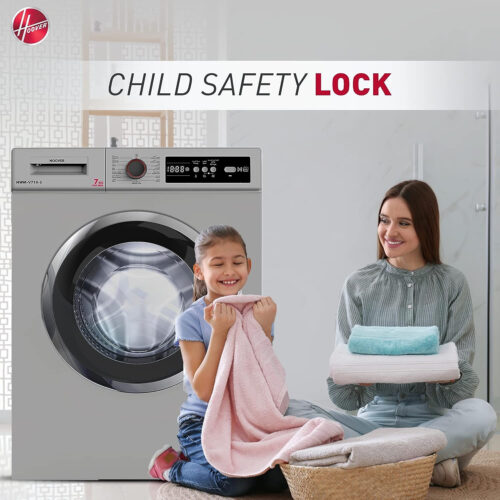 Hoover 7 Kg Front Load Fully Automatic Washing Machine, 1000 Rpm 15 Programs, Electronic Control System, Easy To Operate Clothes Washer, Made In Turkey - Image 3