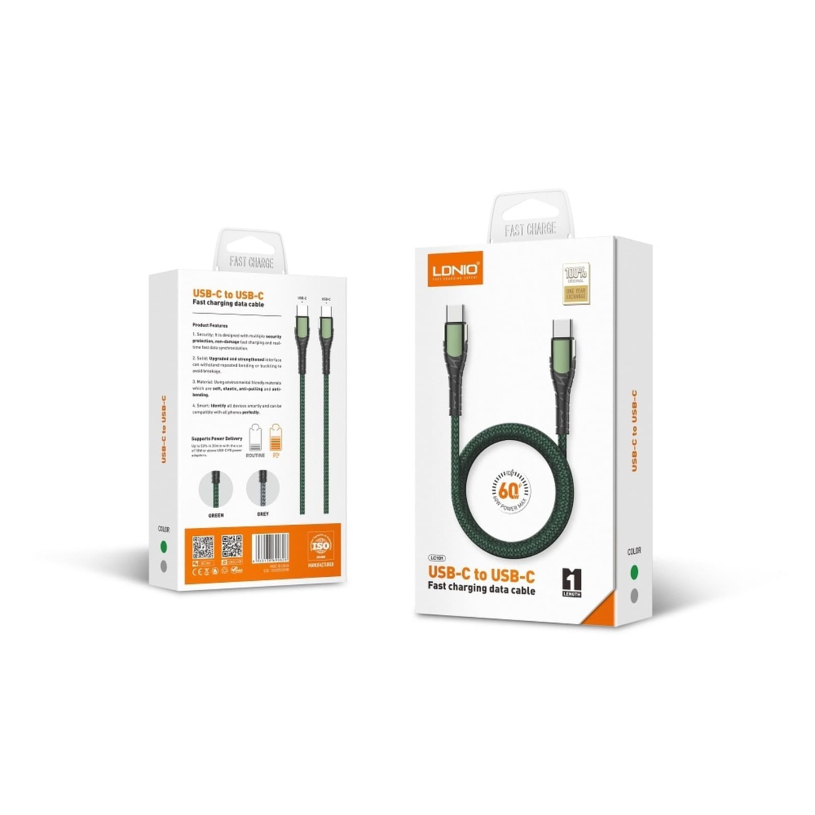 LDNIO-LC101-1-METER-60W-TYPE-C-TO-TYPE-C-PD-CABLE-FAST-CHARGING-DATA-CABLEjpg LDNIO LC101 1 METER 60W TYPE-C TO TYPE-C PD CABLE FAST CHARGING DATA CABLE - Image 1