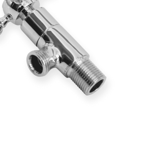 Bathroom brass angle valve 1/2G toilet hardware vintage chrome angle valve - Image 3