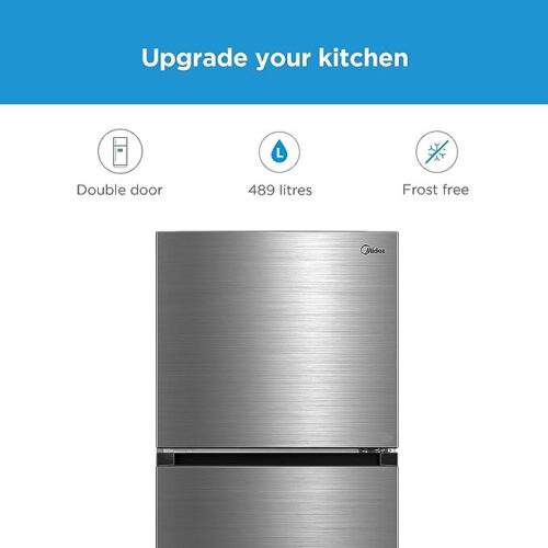 Midea489LGrossTopMountDoubleDoorRefrigeratorMDRT489MTE462DoorsFrostFreeFridgeFreezerWithSmartSensorHumidityControlActive-CFreshMulti-AirFlowElectronicControlSilver-seven-wonder-296jpg - Tradedubai.ae Wholesale B2B Market - Tradedubai.ae Wholesale B2B Market