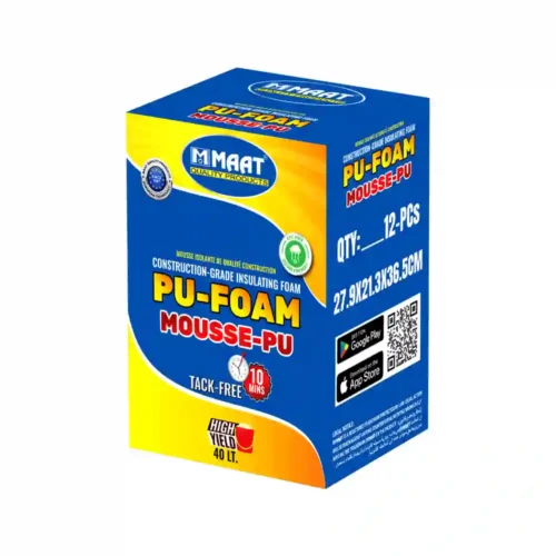 MAAT PU FOAM is a construction-grade insulating foam designed for high-performance sealing and insulation tasks - Image 3