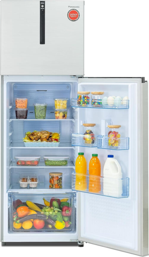 Panasonic 308L Net Capacity Top Mount Refrigerator,Shiny Silver look, NR-TG353BUSU - Image 5