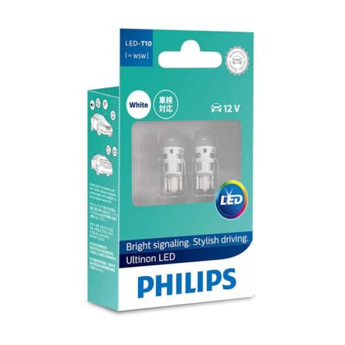 PHILIPS LED - T10 W5W 6000K 12v - White