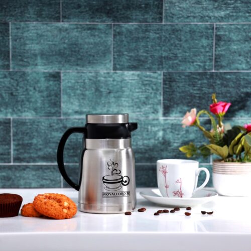 Royalford RF10004N Stainless Steel Coffee Pot – 400ML/13.5OZ | Portable Design | BPA Free & Preserves freshness & flavour | Ideal for Hot/Cold Beverages - Image 3
