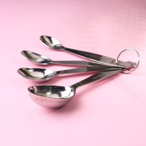 Royalford Pack of 4 Stainless Steel Measuring Spoon- RF10064| Premium-Quality Measuring Set Perfect for All Kitchen, Baking and Cooking Needs| Easy to Store and Stackable Design| Easy to Clean and Maintain - Image 3