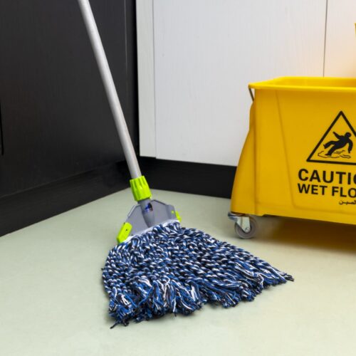 Multi Colour Cotton Mop, PVC Coated Wooden Handle, RF10100 | For All Types of Surfaces | Easy Cleaning | Faster Dehydration | Highly Absorbent | 100% Cotton Threads - Image 4