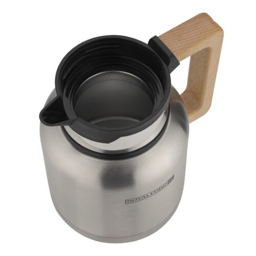 Stainless Steel Vacuum Jug with Wooden Handle, 1.5L, RF10171 | Thermal Insulated Airpot | Keep Drinks Hot & Cold up to Hours | Portable & Leak Proof Thermal Flask - Image 2