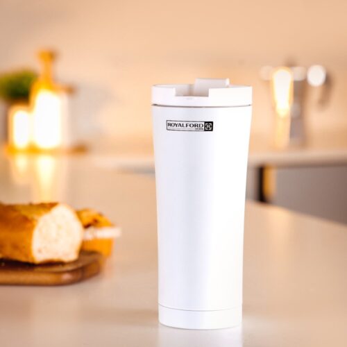 Coffee Mug, Double Wall Stainless Steel, 470 ml | RF10182 | SS 304 Inner Pot | Compact Lid for Travel | Portable & Leak-Resistant | Preserves Flavour & Freshness - Image 3