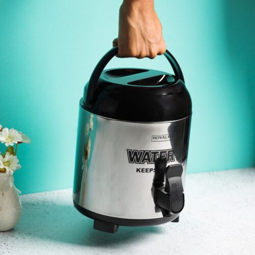 Supreme Thermos Flask, Double Wall Stainless Steel, RF10212 | 2.80L, PU Foam Insulation, Keeps Drink Hot or Cold | 410 SS Body & 201 SS Inner | Carry Handle, Collapsible Feet | Excellent for The Home or Office - Image 3