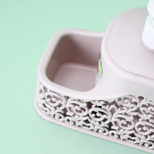 Soap Dispenser With Sponge Holder, RF10241 | Premium Quality PP Polymer | 6 Color Variants | Dish Soap Dispenser Pump Bottle And Sponge Holder | 2 In 1 For Kitchen Sink Bathroom Counter Storage And Organization - Image 4