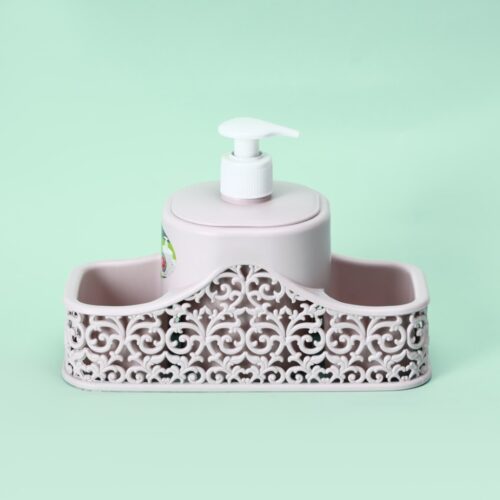 Soap Dispenser With Sponge Holder, RF10241 | Premium Quality PP Polymer | 6 Color Variants | Dish Soap Dispenser Pump Bottle And Sponge Holder | 2 In 1 For Kitchen Sink Bathroom Counter Storage And Organization - Image 5