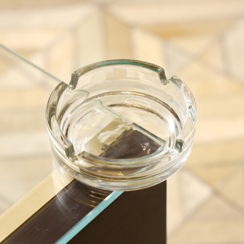 Royalford Glass Ashtray | RF10254 | Lead-Free | Cadmium Free | Crystal Clear Glass Ash Collect Tray Tabletop Ashtray| Home Decor - Image 4