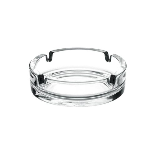 Royalford Glass Ashtray | RF10254 | Lead-Free | Cadmium Free | Crystal Clear Glass Ash Collect Tray Tabletop Ashtray| Home Decor - Image 3