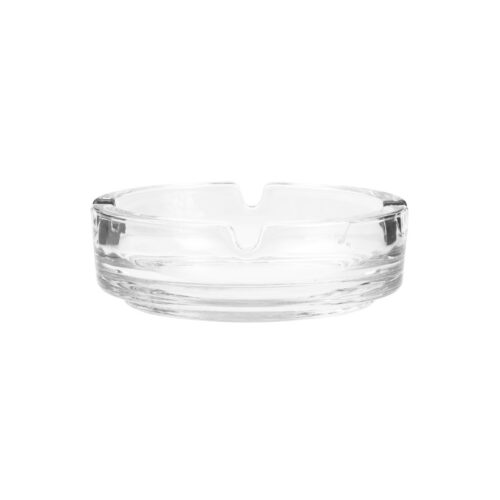Royalford Glass Ashtray | RF10254 | Lead-Free | Cadmium Free | Crystal Clear Glass Ash Collect Tray Tabletop Ashtray| Home Decor - Image 2