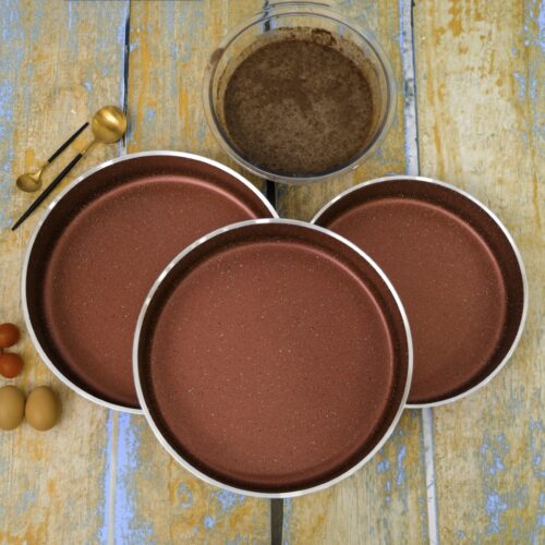 Royalford Aluminum Deep Oven Tray Set | 20cm | 30cm | 32 cm | RF10266 | Durable Granite Coating | Body Thickness 3mm | PTFE Free, PFOA Free - Image 4