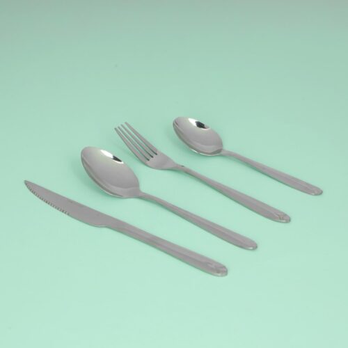 Royal Cutlery Set, 24 Pcs, Stainless Steel Spoon, RF10333 | Cutlery Set for 6 People | Spoon, Knife and Fork Sets | Ideal for Home/ Party/ Restaurant | Mirror Polished, Dishwasher Safe - Image 4