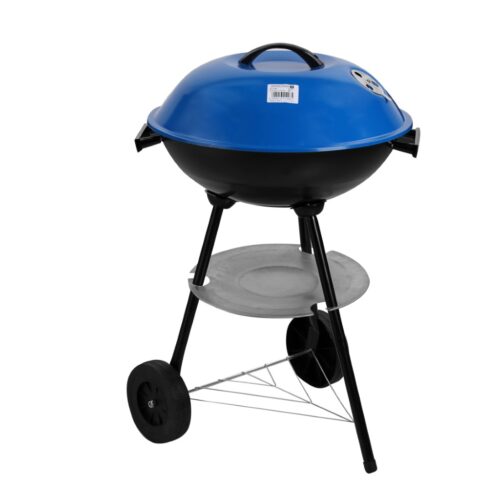 Royal ford Wheeled Barbecue Stand with Grill & Handle RF10360 | Iron Construction | Large Grilling Area | Detachable & Portable Design | Heat Resistant Handle