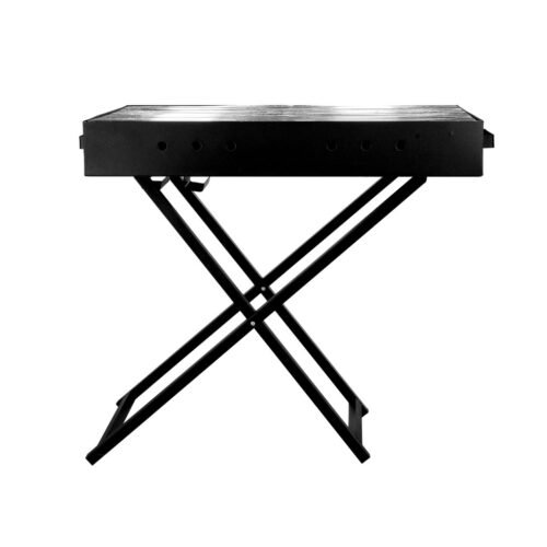 Royalford RF10367 Barbeque Stand with Grill | 70x40x73 cm | Patio, Garden Barbecue Grill with Foldable Design | Charcoal Kabab Smoker Grill for Outdoor Camping - Image 2