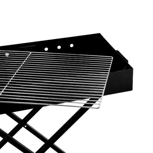 Royalford RF10367 Barbeque Stand with Grill | 70x40x73 cm | Patio, Garden Barbecue Grill with Foldable Design | Charcoal Kabab Smoker Grill for Outdoor Camping - Image 3